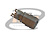 CONECTOR IEC 169-13 TIPO 1.6/5.6 MACHO RETO PAINEL C/ 2 TERMINAIS P/ ATERRAMENTO