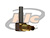 CONECTOR IEC 169-29 TIPO 1.0/2.3 FÊMEA ANGULAR CABO CRIMPAGEM RG-174