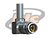 CONECTOR IEC 169-29 TIPO 1.0/2.3 (MICRO COAXIAL) MACHO ANGULAR CABO CRIMPAGEM 0.3/1.8