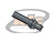 CONECTOR SMA FÊMEA RETO CABO PAINEL CRIMPAGEM RG-58
