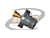 CONECTOR N 50 OHMS FÊMEA RETO PAINEL BASE QUADRADA 25,4 MM
