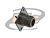 CONECTOR N 50 OHMS FÊMEA RETO PAINEL COM BASE QUADRADA