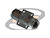 CONECTOR N 50 OHMS FÊMEA RETO PAINEL PRENSA CABO RG-58 BASE QUADRADA PROTETOR DE RF