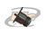 CONECTOR N 50 OHMS FÊMEA RETO PAINEL BASE QUADRADA