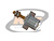 CONECTOR UHF FÊMEA RETO PAINEL PINO ROSCADO 47 MM C/ BASE QUADRADA PARA FIXACAO