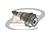 CONECTOR UHF FÊMEA RETO PAINEL PINO ROSCADO C/ 2 PORCAS