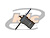 CONECTOR BNC 50 OHMS FÊMEA RETO PAINEL BASE QUADRADA 25,40MM