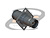 CONECTOR BNC 50 OHMS FÊMEA RETO CABO PAINEL PRENSA CABO RG-58 BASE QUADRADA 17,50MM