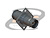 CONECTOR BNC 50 OHMS FÊMEA RETO CABO PAINEL PRENSA CABO RG-59 BASE QUADRADA 17,50MM