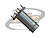 CONECTOR BNC 50 OHMS FÊMEA RETO PCI DISTÂNCIA CENTRO PINOS 10,10MM