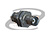 CONECTOR BNC 50 OHMS FÊMEA RETO CABO PAINEL PRENSA CABO RGC-59 C/ ROSCA E 2 PORCAS