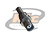 CONECTOR BNC 50 OHMS FÊMEA RETO CABO CRIMPAGEM RGC-58 PINO FIXO