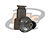 CONECTOR BNC 50 OHMS FÊMEA ANGULAR CABO PAINEL PRENSA CABO RG-174