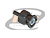 CONECTOR BNC 50 OHMS MACHO RETO CABO CRIMPAGEM S2YCY(ST)CY