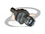 CONECTOR TNC FÊMEA RETO CABO PAINEL CRIMPAGEM 0.5/1.5 PINO FIXO BASE REDONDA ROSCA E PORCA